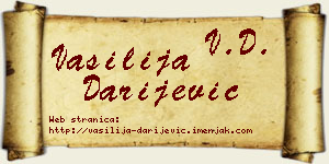 Vasilija Darijević vizit kartica